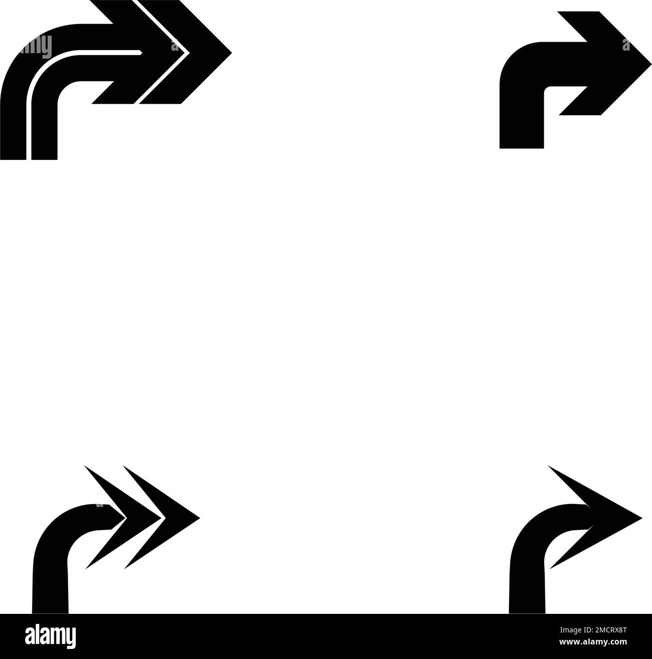 Pfeilsymbol Vektorgrafik festlegen Logo Vorlage Design Stock Vektor