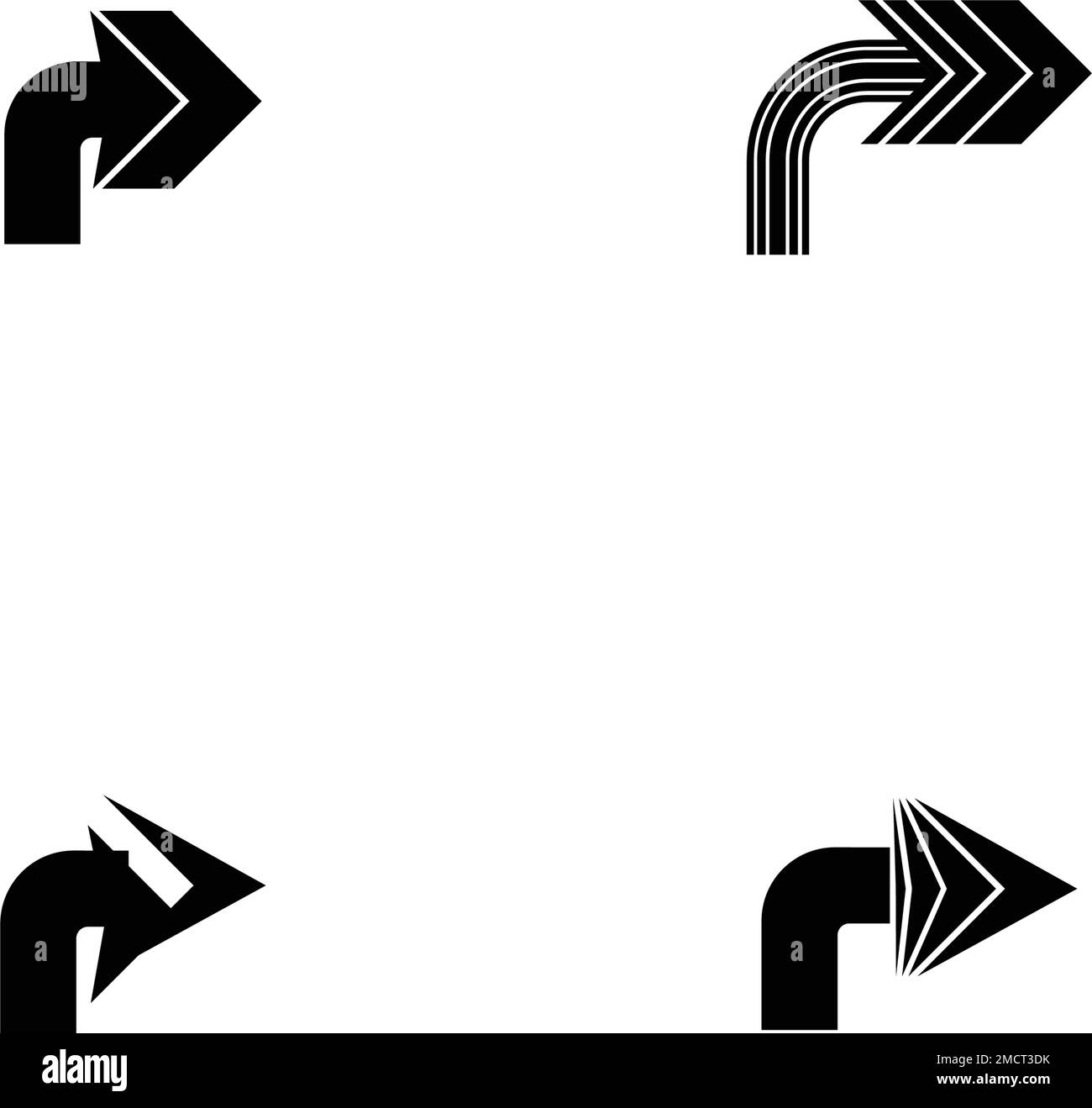 Pfeilsymbol Vektorgrafik festlegen Logo Vorlage Design Stock Vektor