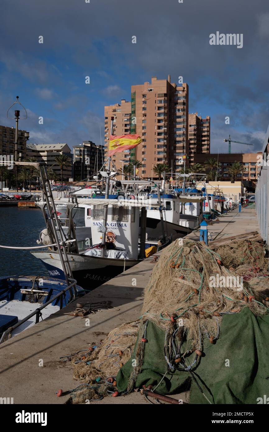 Hafen von Fuengirola, Málaga, Spanien, Stockfoto