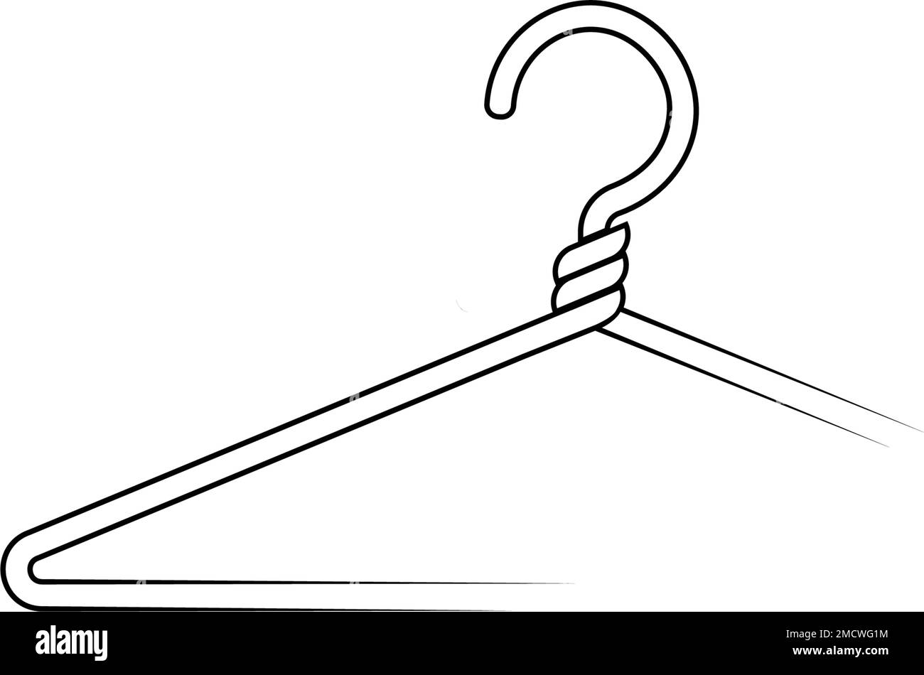 Hanger Logo flache Vektorvorlage Stock Vektor