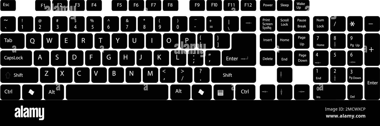 Tastaturlogo, Grafikdesign Stock Vektor