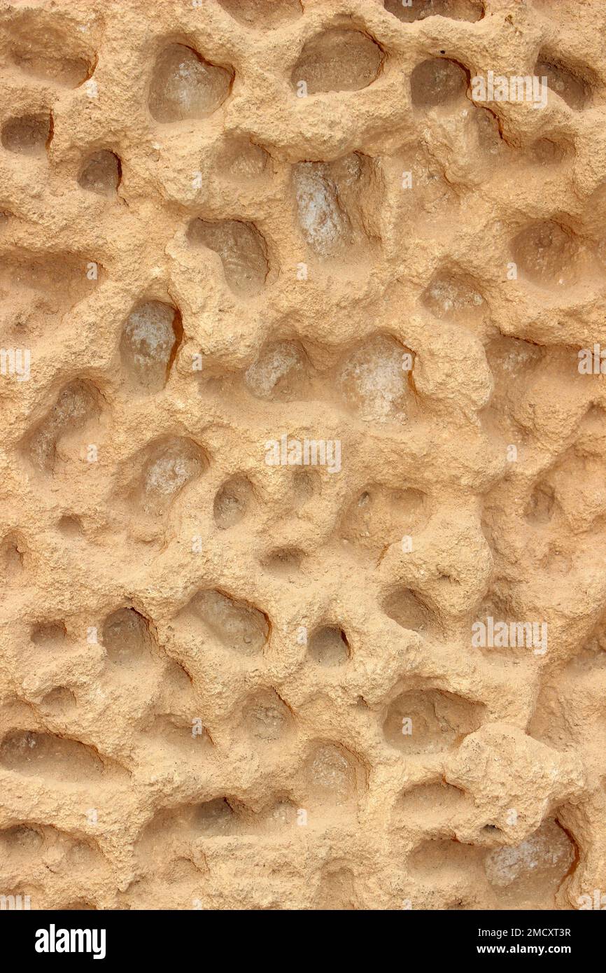 Wind verwitterter Sandstein Jordan Stockfoto