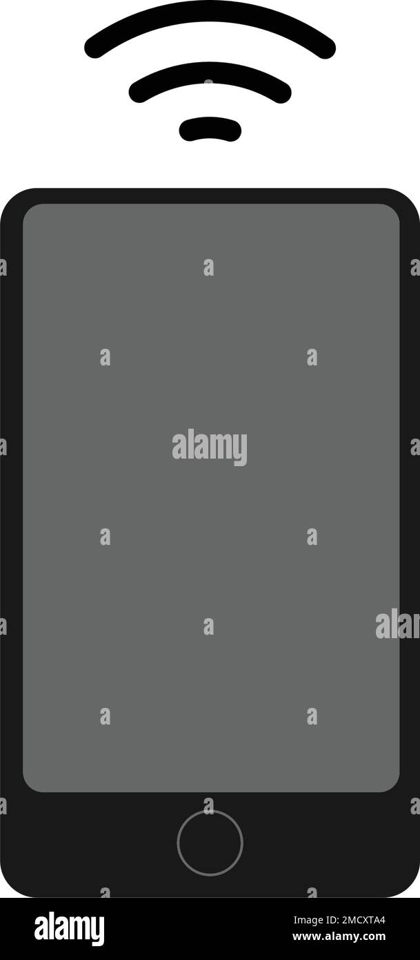 Antennensymbol-Logo mit Illustration Stock Vektor