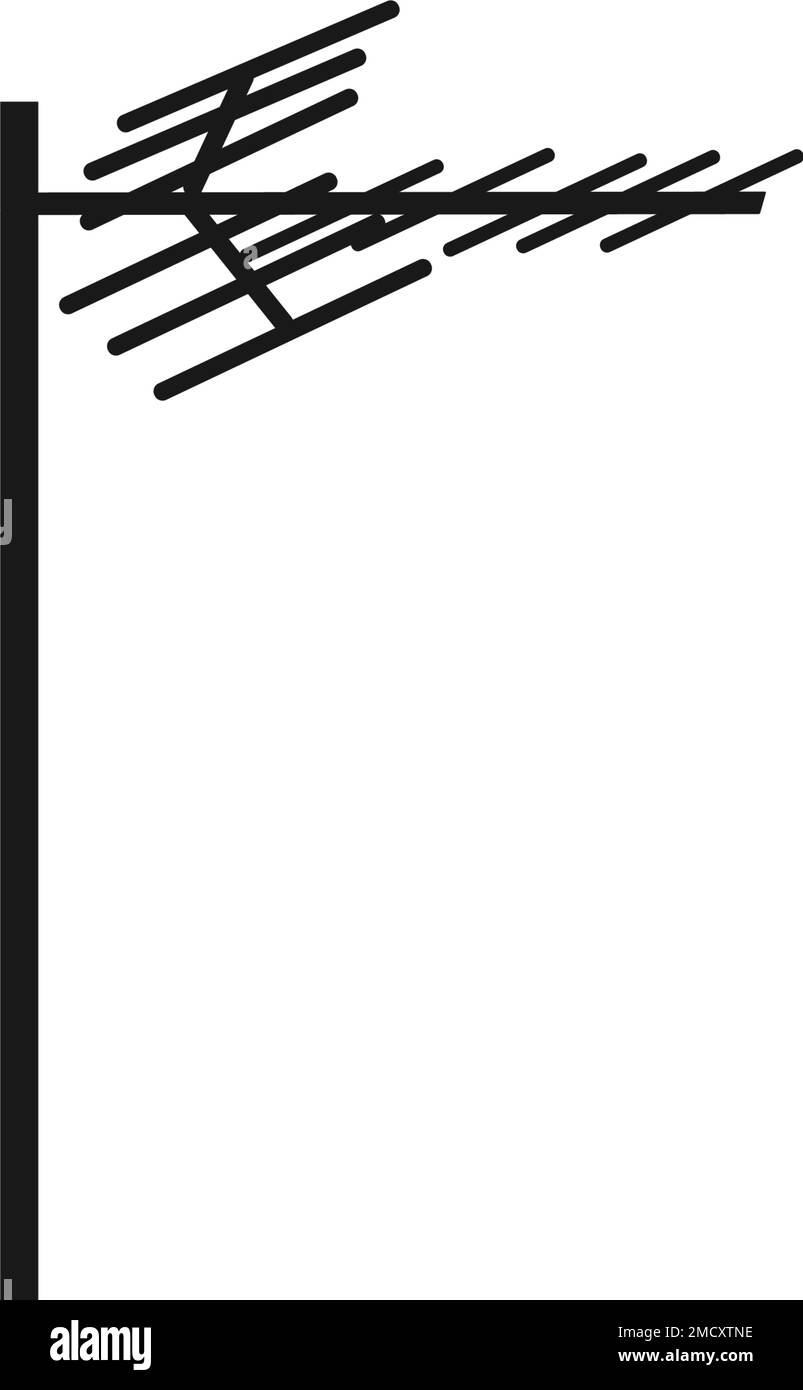 Antennensymbol-Logo mit Illustration Stock Vektor