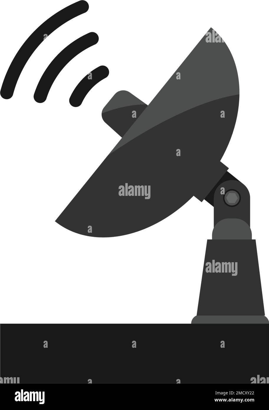 Antennensymbol-Logo mit Illustration Stock Vektor