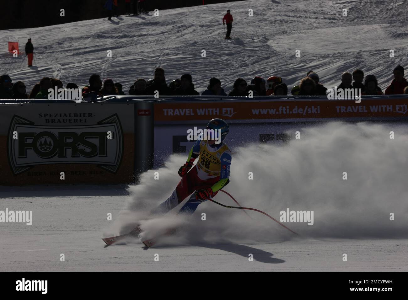 SKIFAHREN - FIS SKI WORLD CUP, Womenâ&#x80;&#X99;s Super G Olympia delle Tofane Sonntag, 22. Januar Stockfoto