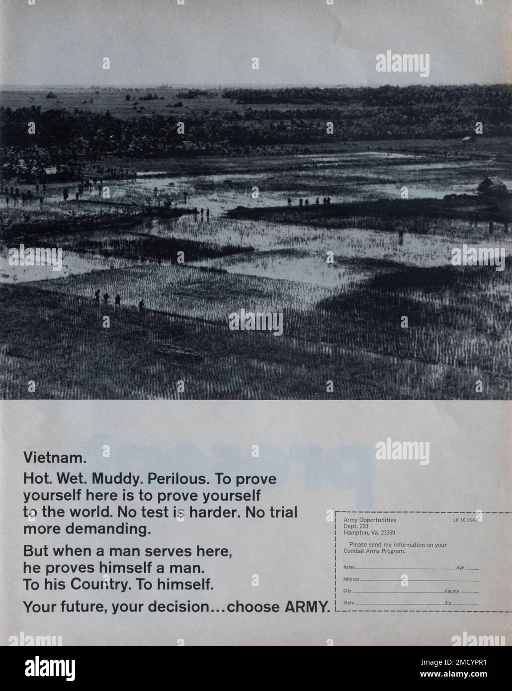 Vintage 15. Oktober 1968, Zeitschriftenanzeige „Look“, USA Stockfoto