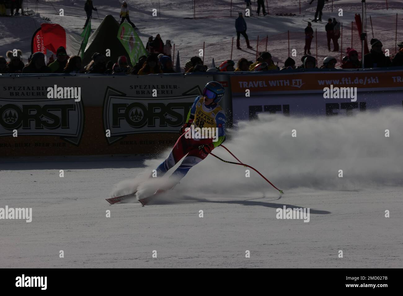 SKIFAHREN - FIS SKI WORLD CUP, &#XA;Frauen Super G&#XA;Olympia delle Tofane &#XA;Sonntag, 22. Januar&#XA; Stockfoto