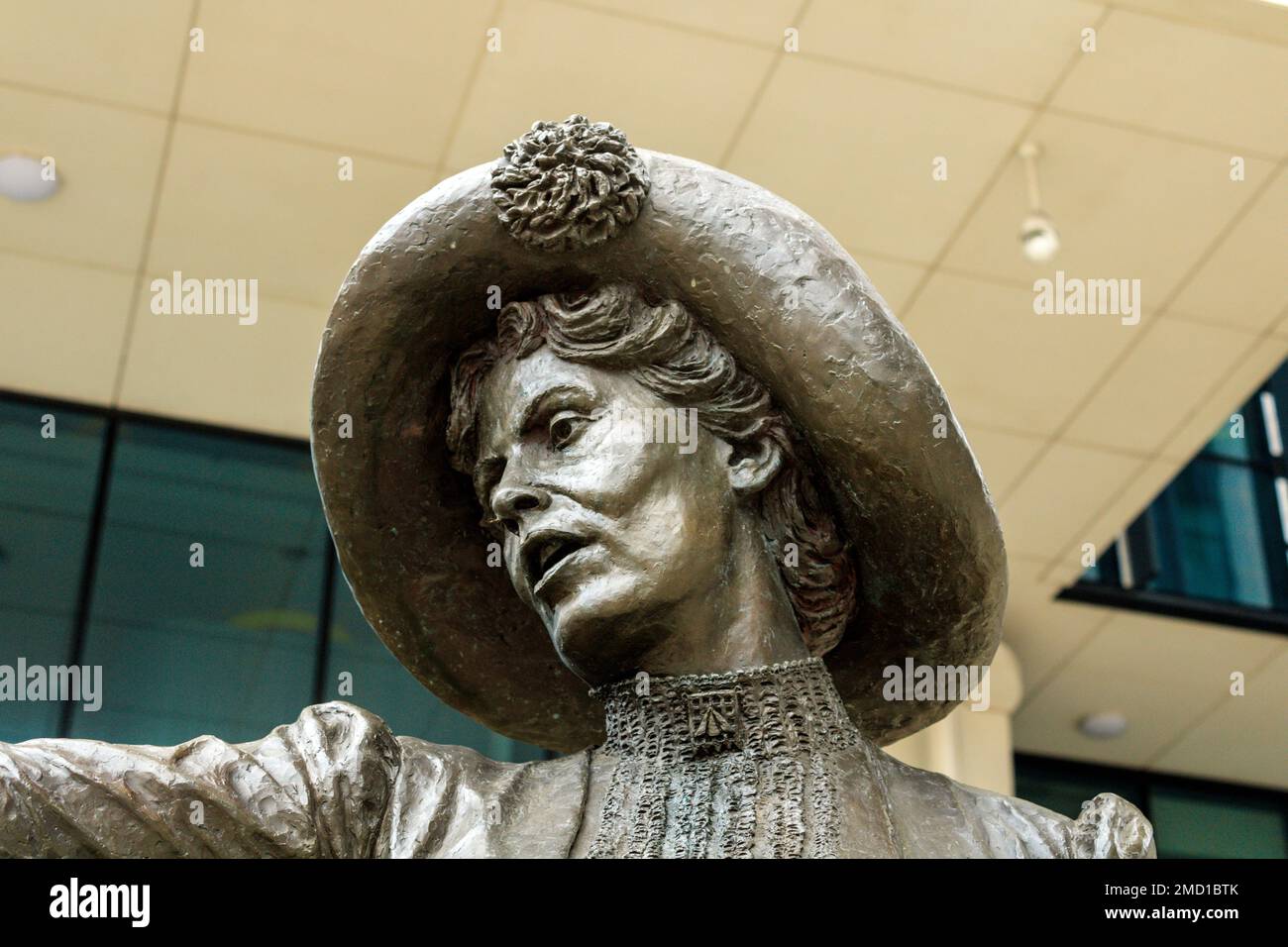 Emmiline Pankhurst Statue. St. Peter's Square, Manchester. Stockfoto