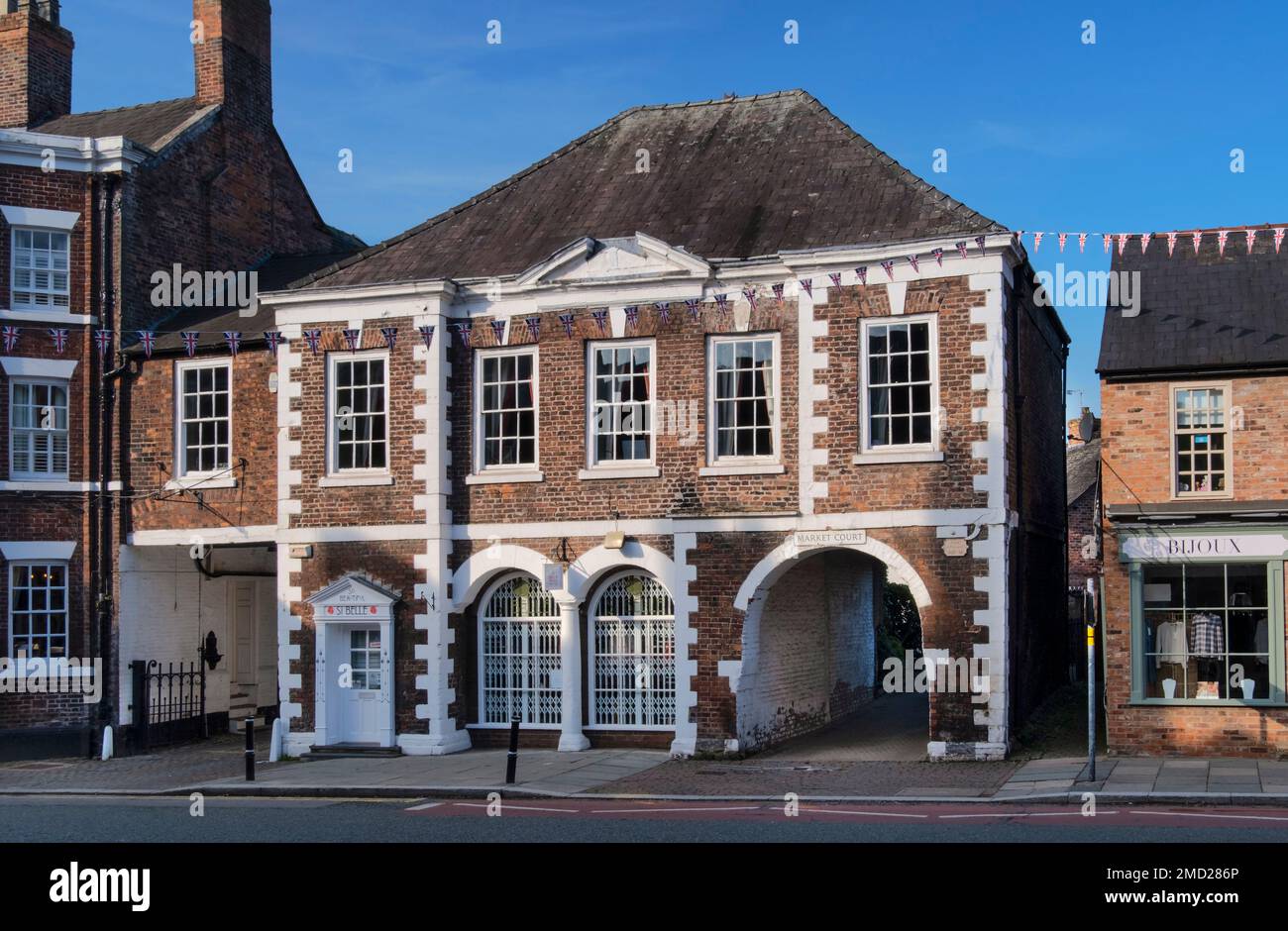 Das Old Market House, High Street, Tarporley, Cheshire, England, UK Stockfoto