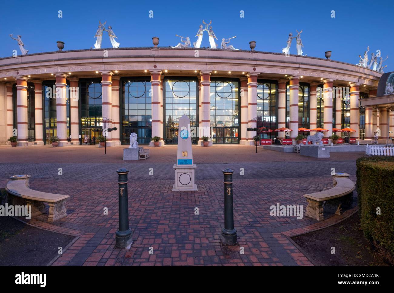 The Trafford Centre at Night, Trafford Park, Stretford, Manchester, England, UK Stockfoto