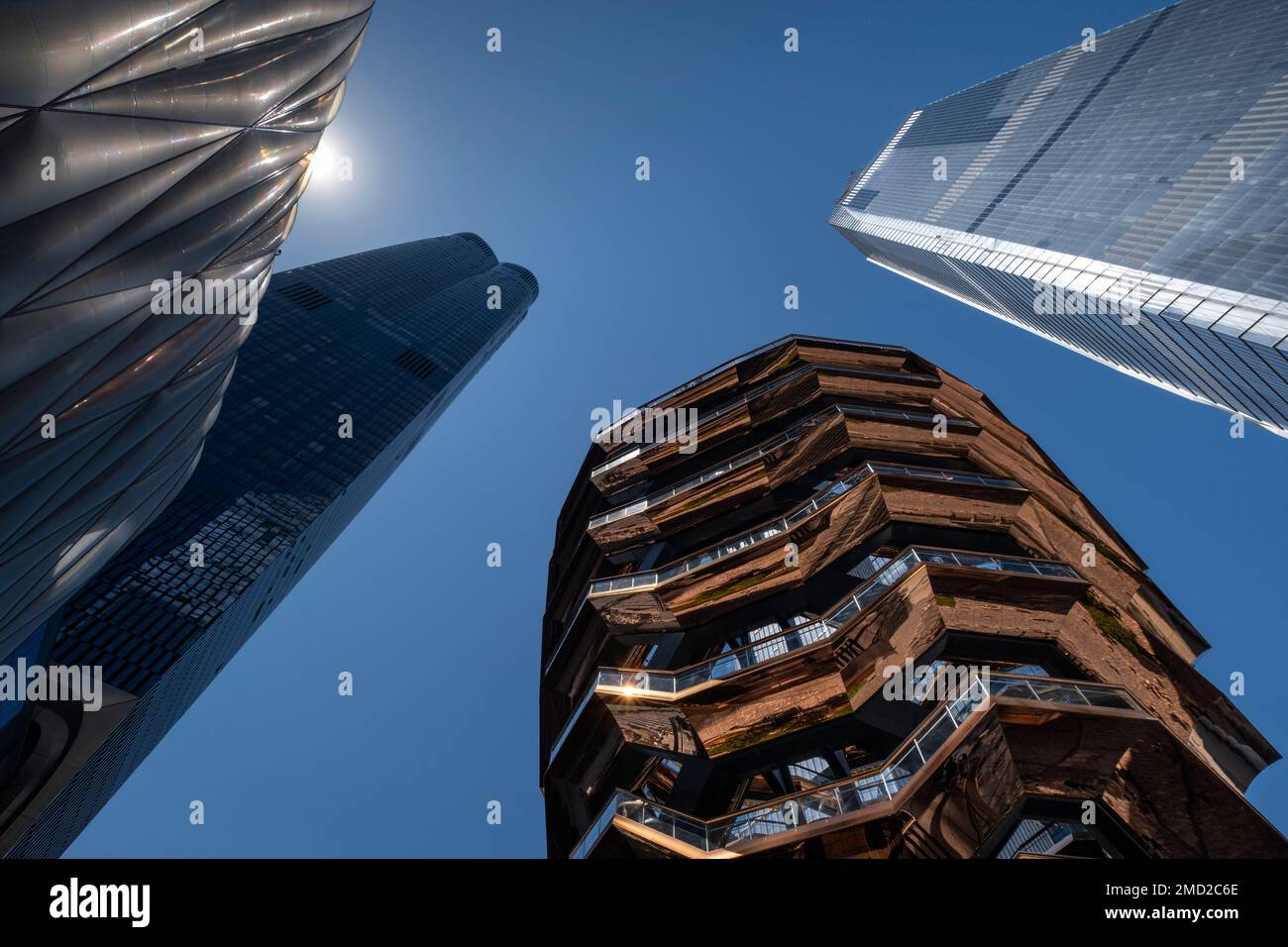 Zu dem Schiff und den Schuppen, Hudson Yards, Manhattan, New York City, New York, USA, entworfen von der britische Designer Thomas Heatherwick Stockfoto
