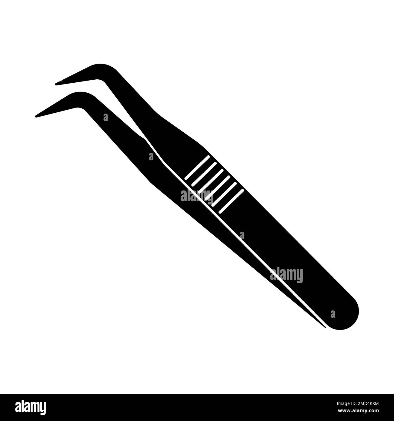 Pinzettensymbol Logo Vektor Designvorlage Stockfoto