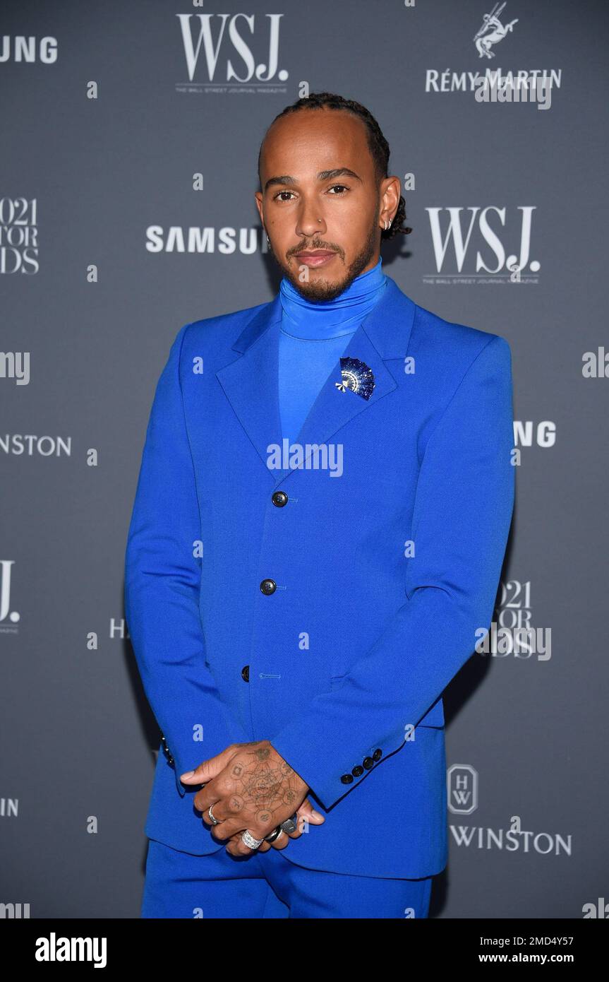 Honoree Lewis Hamilton attends the WSJ. Magazine Innovator Awards at