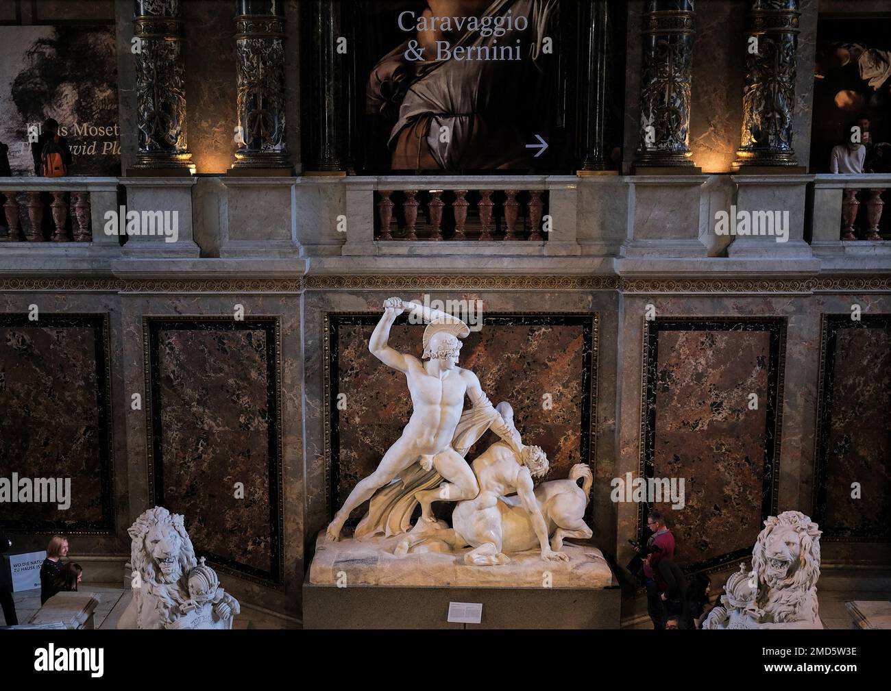 Wien, Österreich, 2022. Dez.: Indoor Blick auf das Wiener Kunstmuseum, Kunsthistorisches Museum Wien Stockfoto