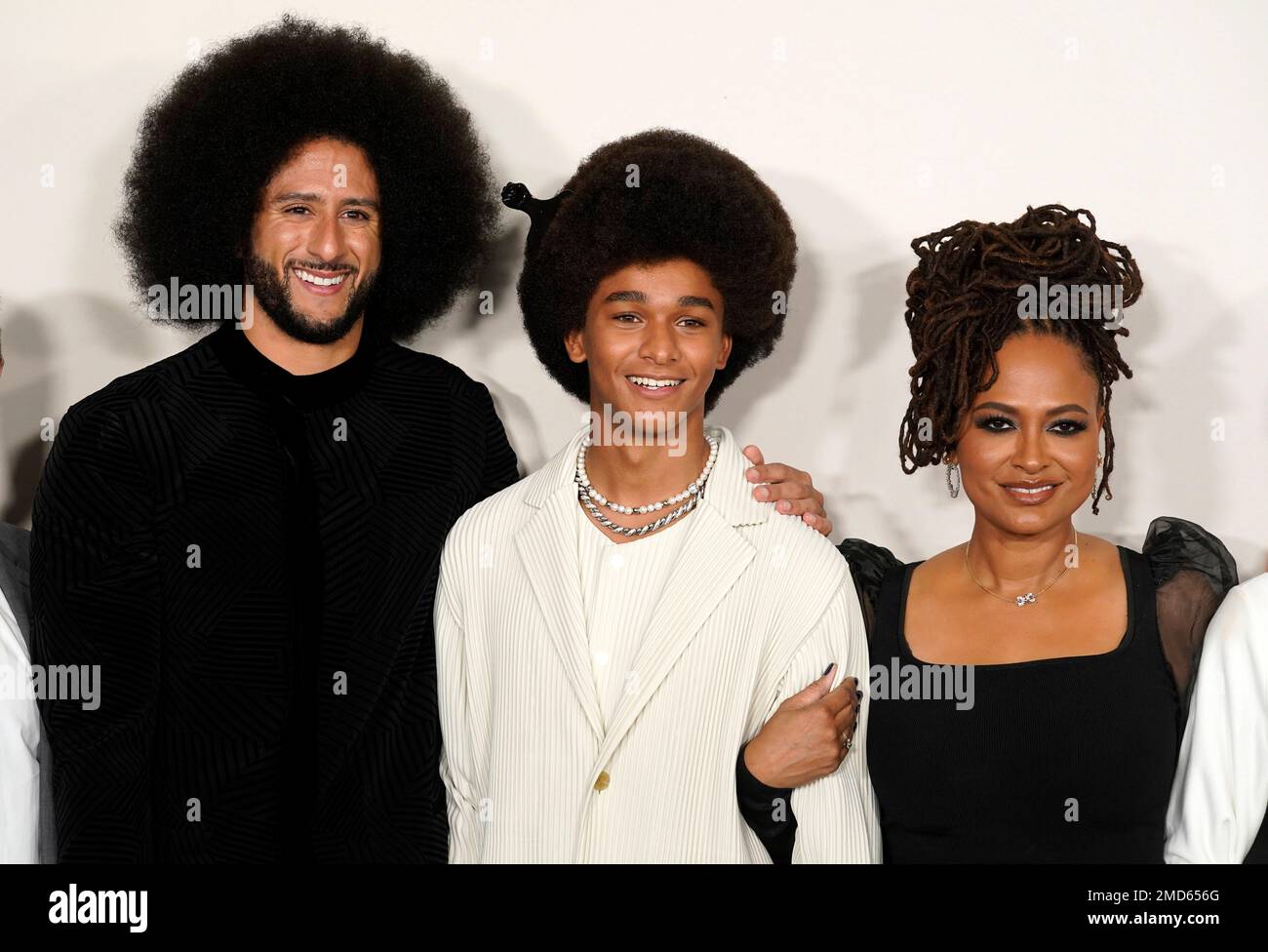 Colin Kaepernick, left, and Ava DuVernay, right, cocreators of the