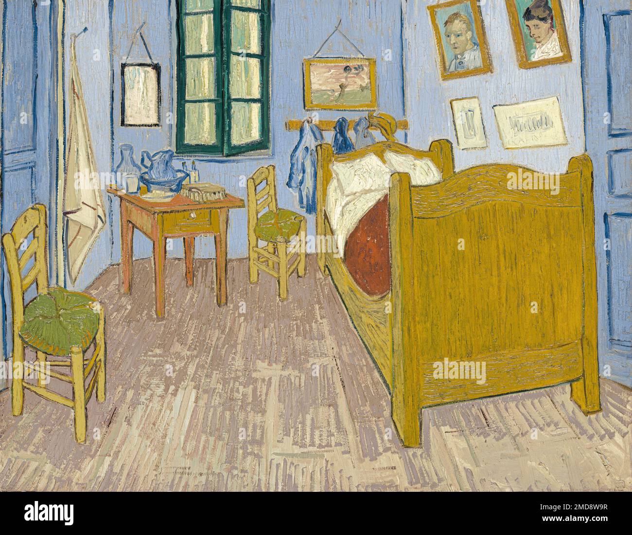 Vincent van Gogh, Vincents Schlafzimmer in Arles, 1889, Öl auf Leinwand, Musée d'Orsay, Paris, Frankreich Stockfoto