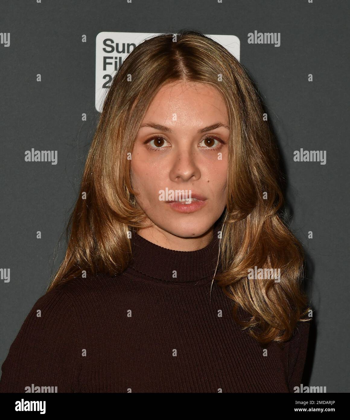 Park City, USA. 21. Januar 2023. Dasha Nekrasova nimmt am 21. Januar 2023 im Ray Theatre in Park City, Utah, am Sundance Film Festival „Bad Behaviour“ 2023 Teil. Foto: Casey Flanigan/imageSPACE Credit: Imagespace/Alamy Live News Stockfoto