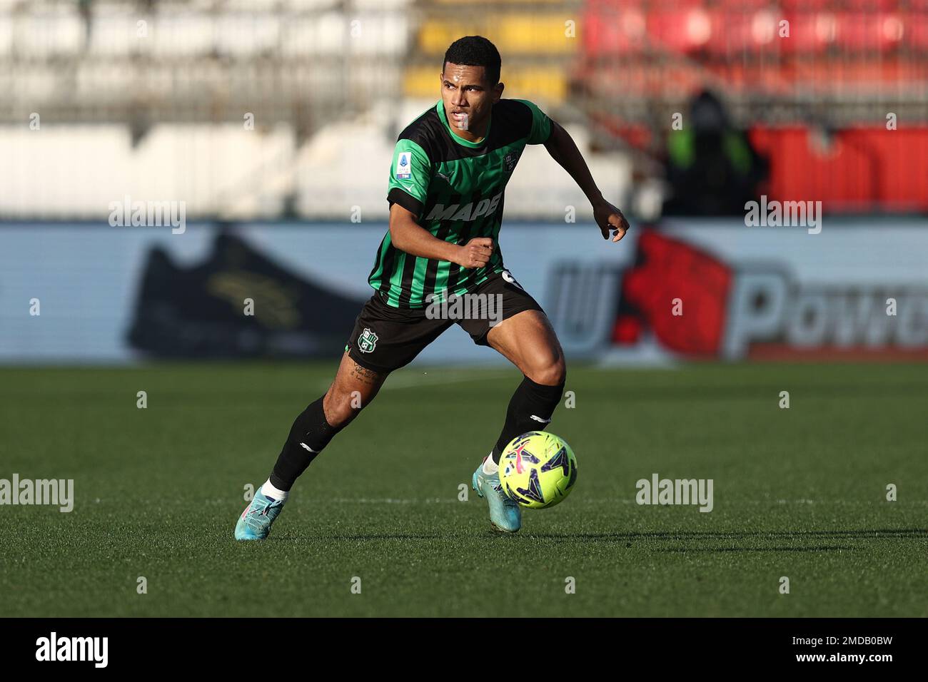 U-Power Stadium, Monza, Italien, 22. Januar 2023, Rogerio von Sassuolo Calcio in Aktion während des Spiels AC Monza gegen US Sassuolo - italienische Fußballserie A. Stockfoto