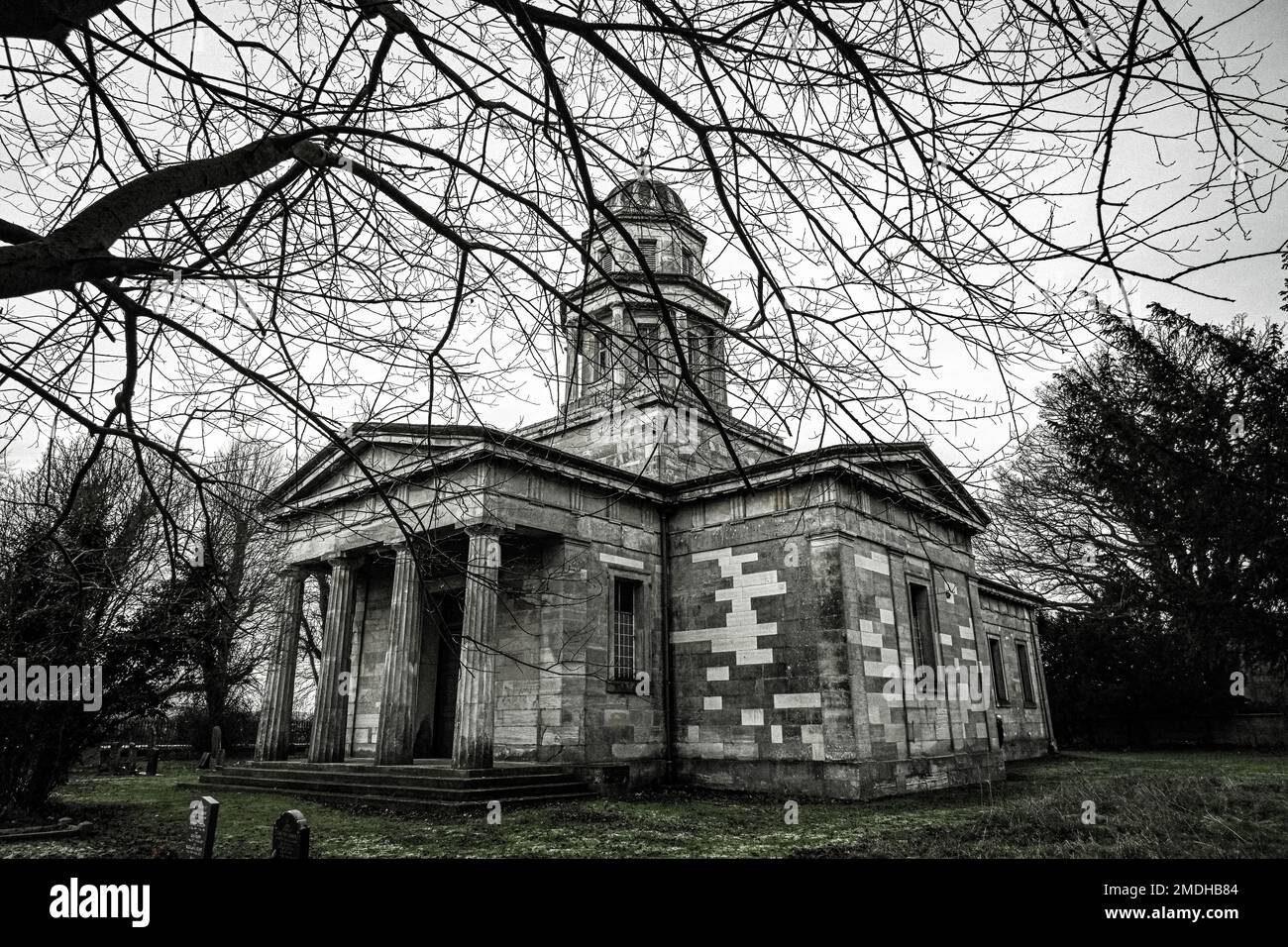 Das Mausoleum, erbaut für den vierten Herzog von Newcastle zu Ehren seiner Frau Georgiana Elizabeth, erbaut 1822, Milton, West Markham, Nottinghamshire Stockfoto