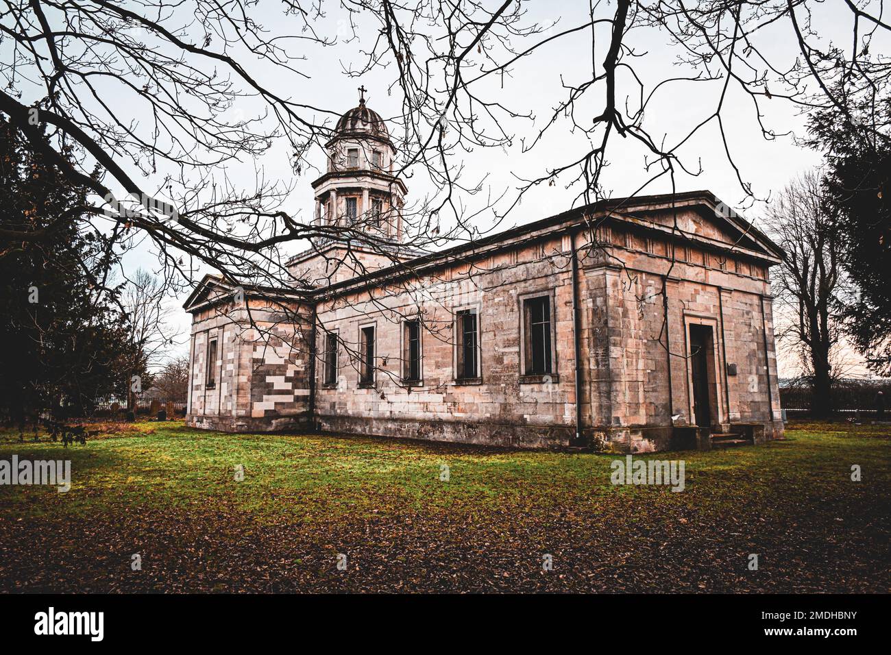 Das Mausoleum, erbaut für den vierten Herzog von Newcastle zu Ehren seiner Frau Georgiana Elizabeth, erbaut 1822, Milton, West Markham, Nottinghamshire Stockfoto