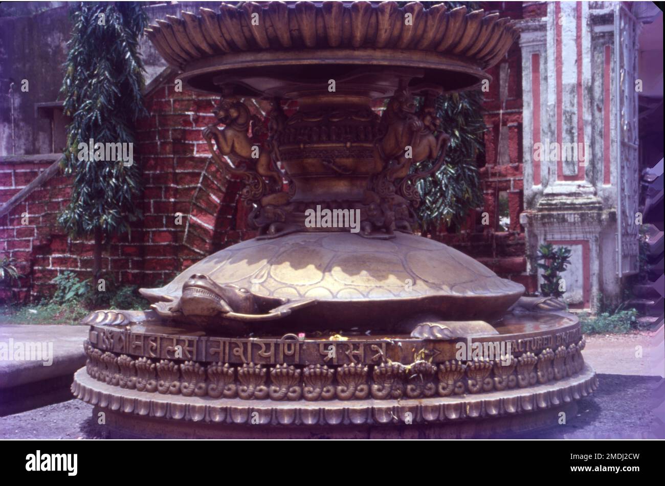 Mahalasa Narayani Tempel ist ein Hindu Tempel für die Göttin Mahalasa, der beliebteste Tempel der Obersten Mutter Mahalasa ist in Mardol in Goa, der über 450 Jahre alt ist. Stockfoto