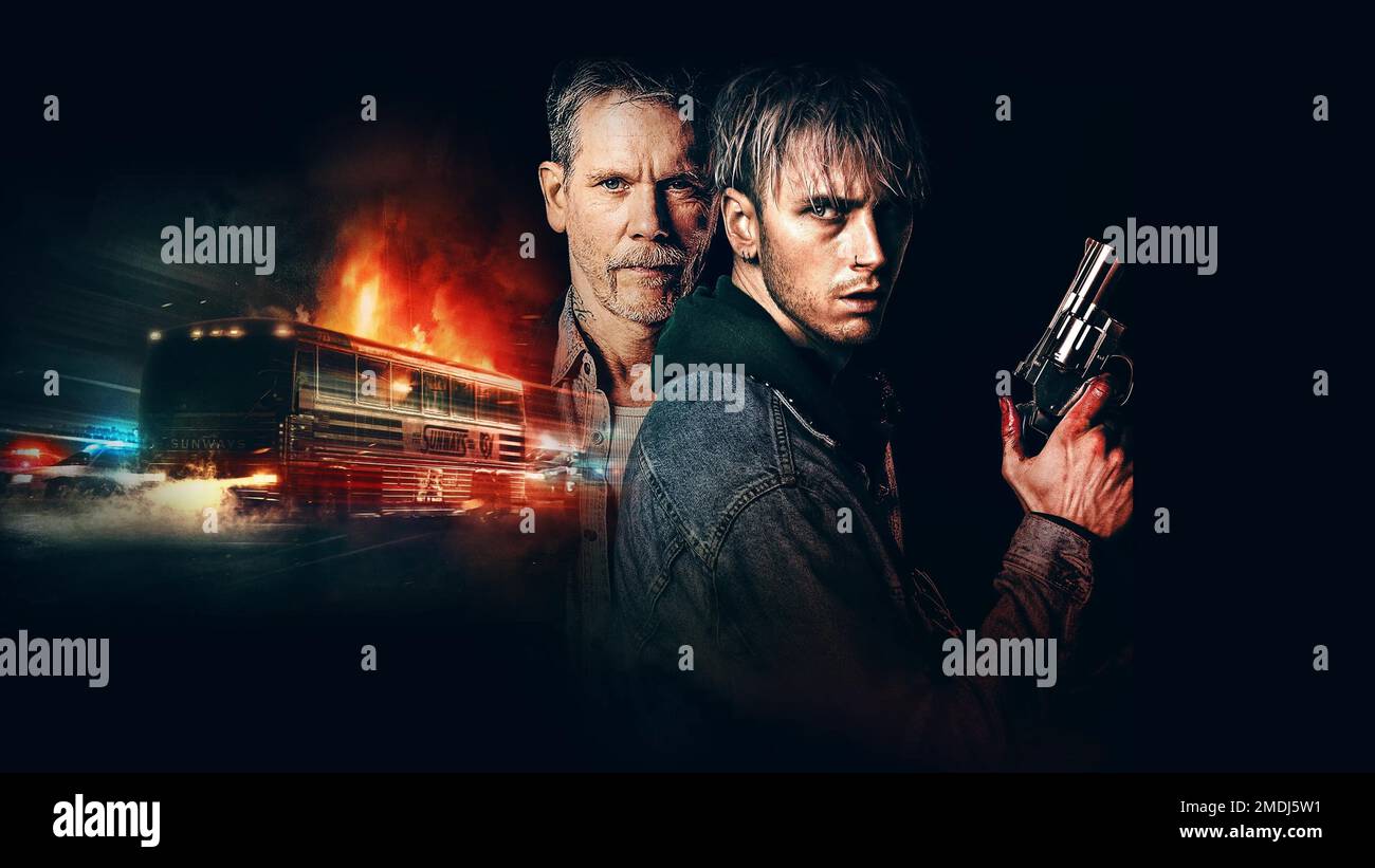 KEVIN BACON und COLSON BAKER in EINE RICHTUNG (2022), Regie ANDREW BAIRD. Kredit: HIGHLAND FILMGRUPPE/Album Stockfoto