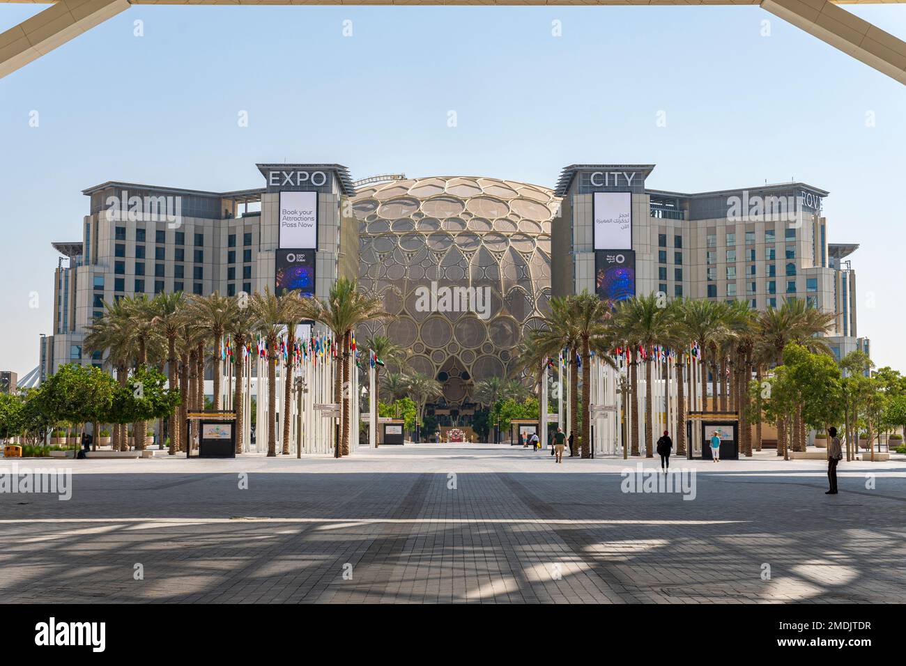 Dubai, Vereinigte Arabische Emirate. 29. November 2022: dubai Ausstellungszentrum. Verschiedene Pavillons auf der expo 2020 Stockfoto