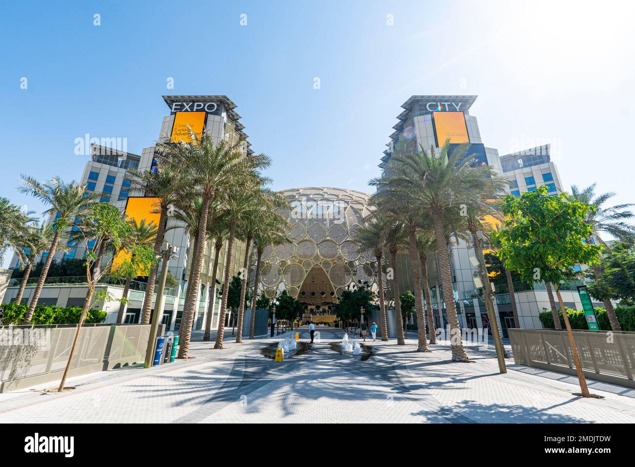 Dubai, Vereinigte Arabische Emirate. 29. November 2022: dubai Ausstellungszentrum. Verschiedene Pavillons auf der expo 2020 Stockfoto
