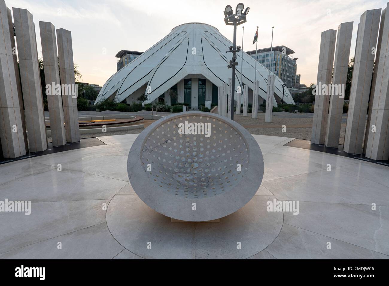 Dubai, Vereinigte Arabische Emirate. 29. November 2022: dubai Ausstellungszentrum. VAE-Pavillon auf der expo 2020 Stockfoto