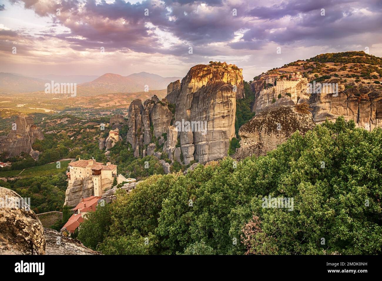 Meteora Rocks, Griechenland. Stockfoto