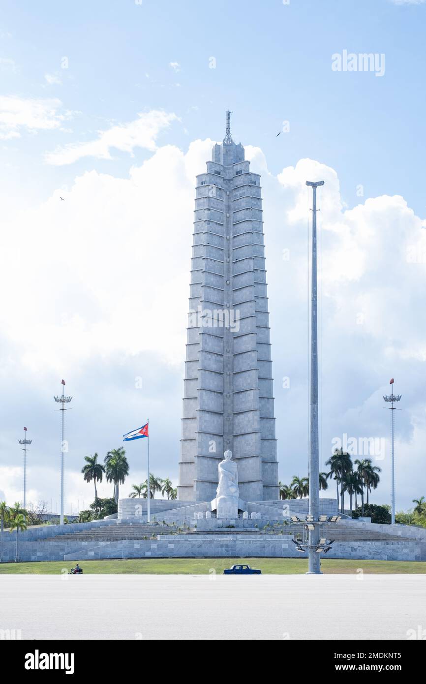 Monumento a José Martí, José Martí Memorial, Plaza de la Revolución, Revolutionsplatz, Havanna, Kuba Stockfoto