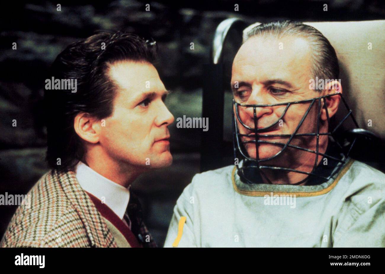 Das Schweigen Der Lämmer Anthony Heald & Anthony Hopkins Stockfoto