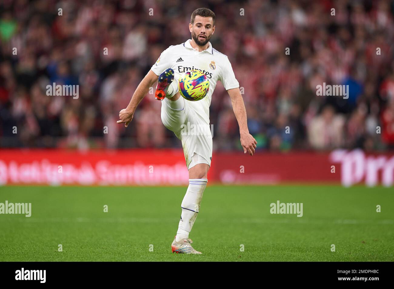 Jose Ignacio Fernandez „Nacho“ von Real Madrid CF während des Spiels La Liga zwischen Athletic Club und Real Madrid spielte er am 22. Januar 2023 im San Mames Stadium in Bilbao, Spanien. (Foto: Cesar Ortiz / PRESSIN) Stockfoto