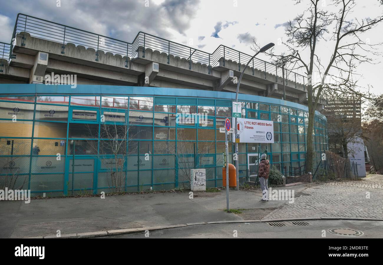 Steffi Graf Stadium, Rasentennisturnier Club Rot-Weiss e. V. Gottfried-von-Cramm-Weg, Grunewald, Berlin, Deutschland Stockfoto