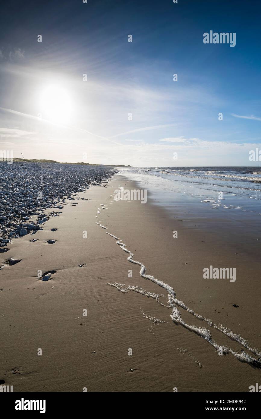 Naturschutzgebiet Gronant in der Nähe von Prestatyn an der Küste von Nordwales Stockfoto