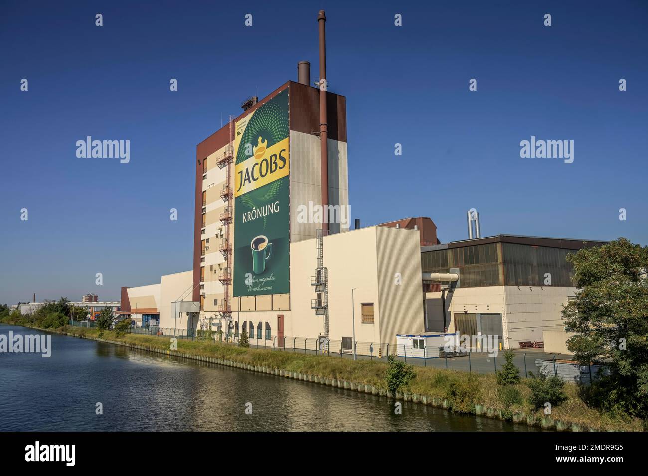 Jacobs Kroenung, Coffee Roasting, Jacobs Douwe Egberts (JDE), Chris-Gueffroy-Allee, Neukoelln, Berlin, Deutschland Stockfoto