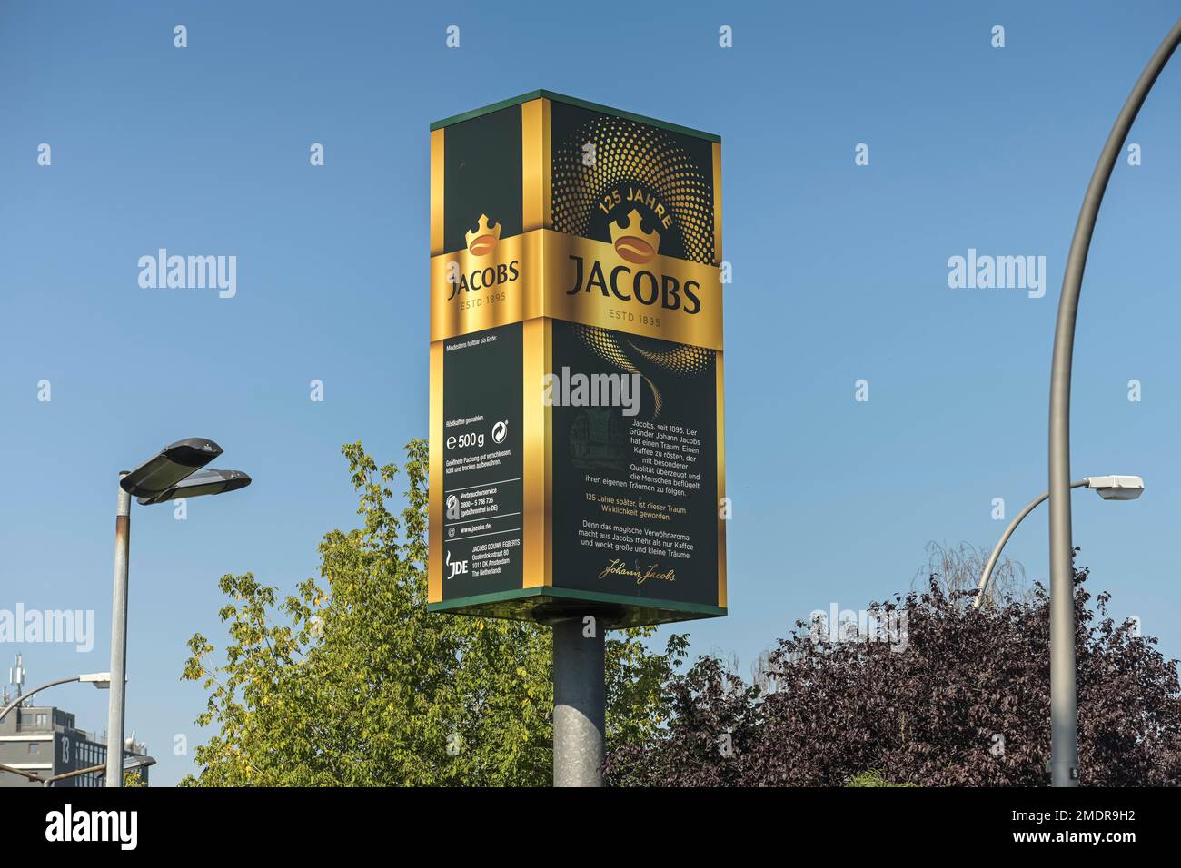 Jacobs Kroenung, Coffee Roasting, Jacobs Douwe Egberts (JDE), Chris-Gueffroy-Allee, Neukoelln, Berlin, Deutschland Stockfoto