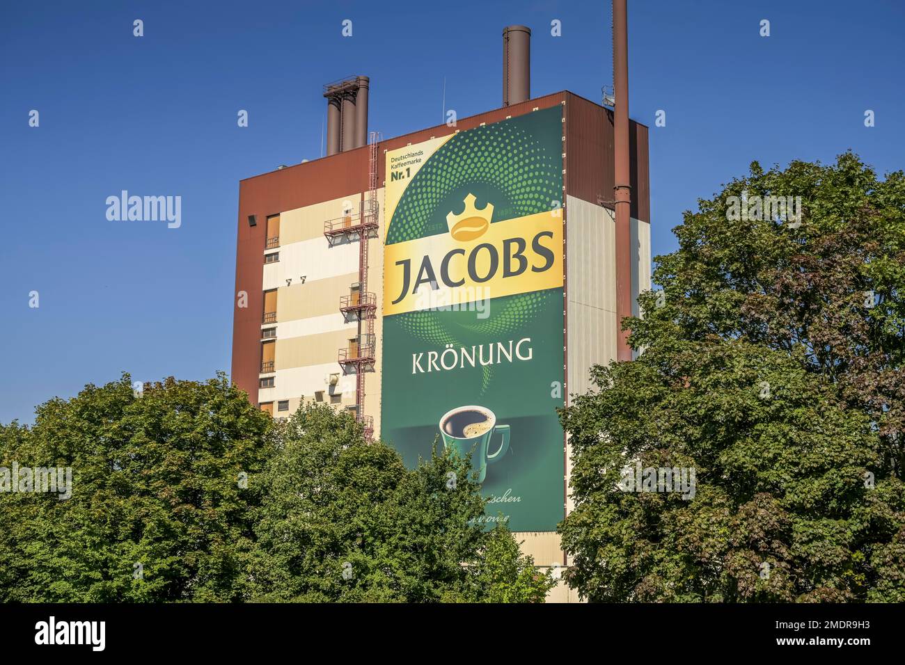 Jacobs Kroenung, Coffee Roasting, Jacobs Douwe Egberts (JDE), Chris-Gueffroy-Allee, Neukoelln, Berlin, Deutschland Stockfoto