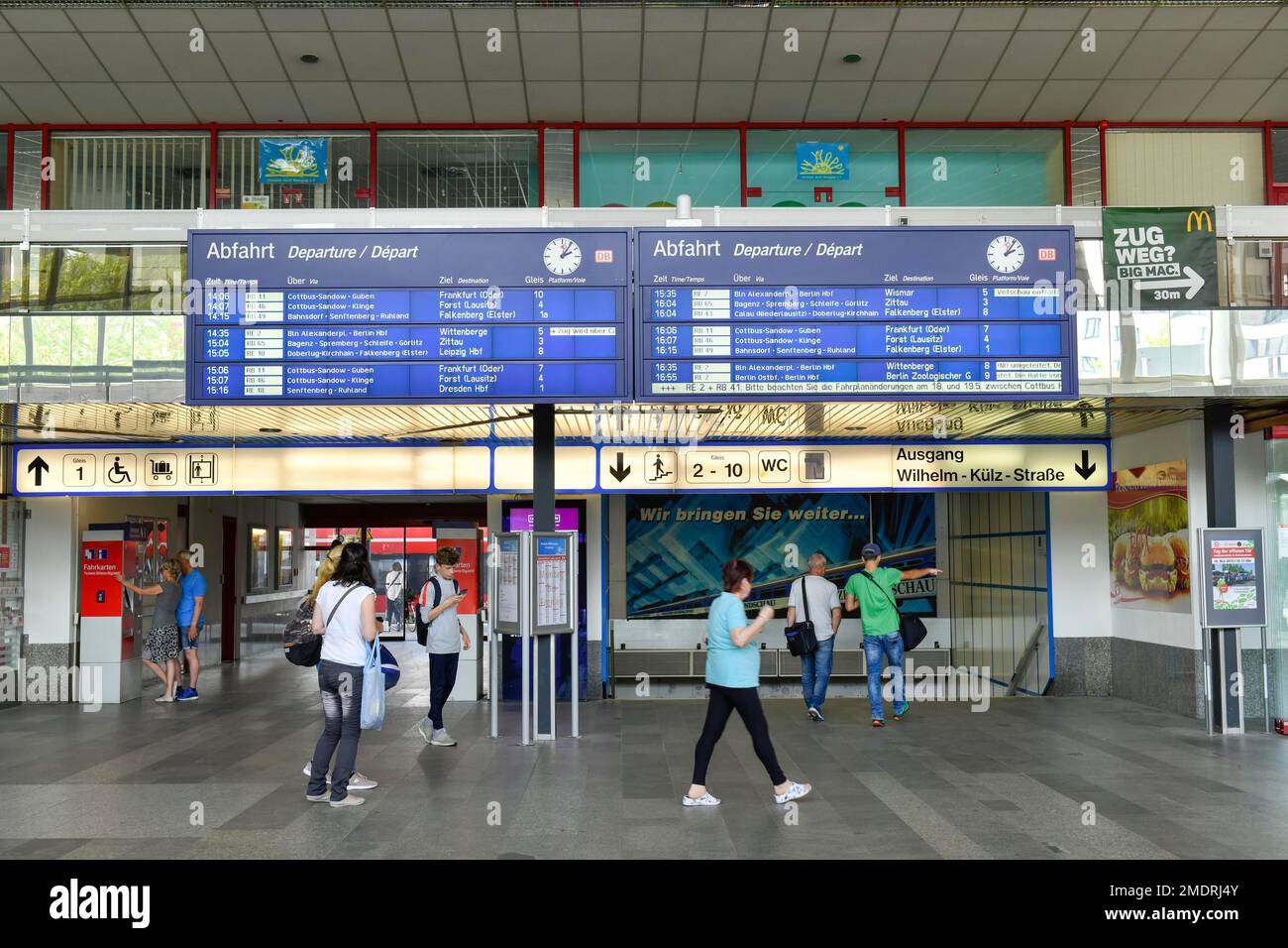 Hauptbahnhof, Cottbus, Brandenburg, Deutschland Stockfoto