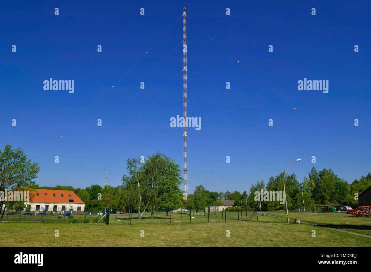 Übertragungsmast, Sender, Funkerberg, Koenigs Wusterhausen, Brandenburg, Deutschland Stockfoto