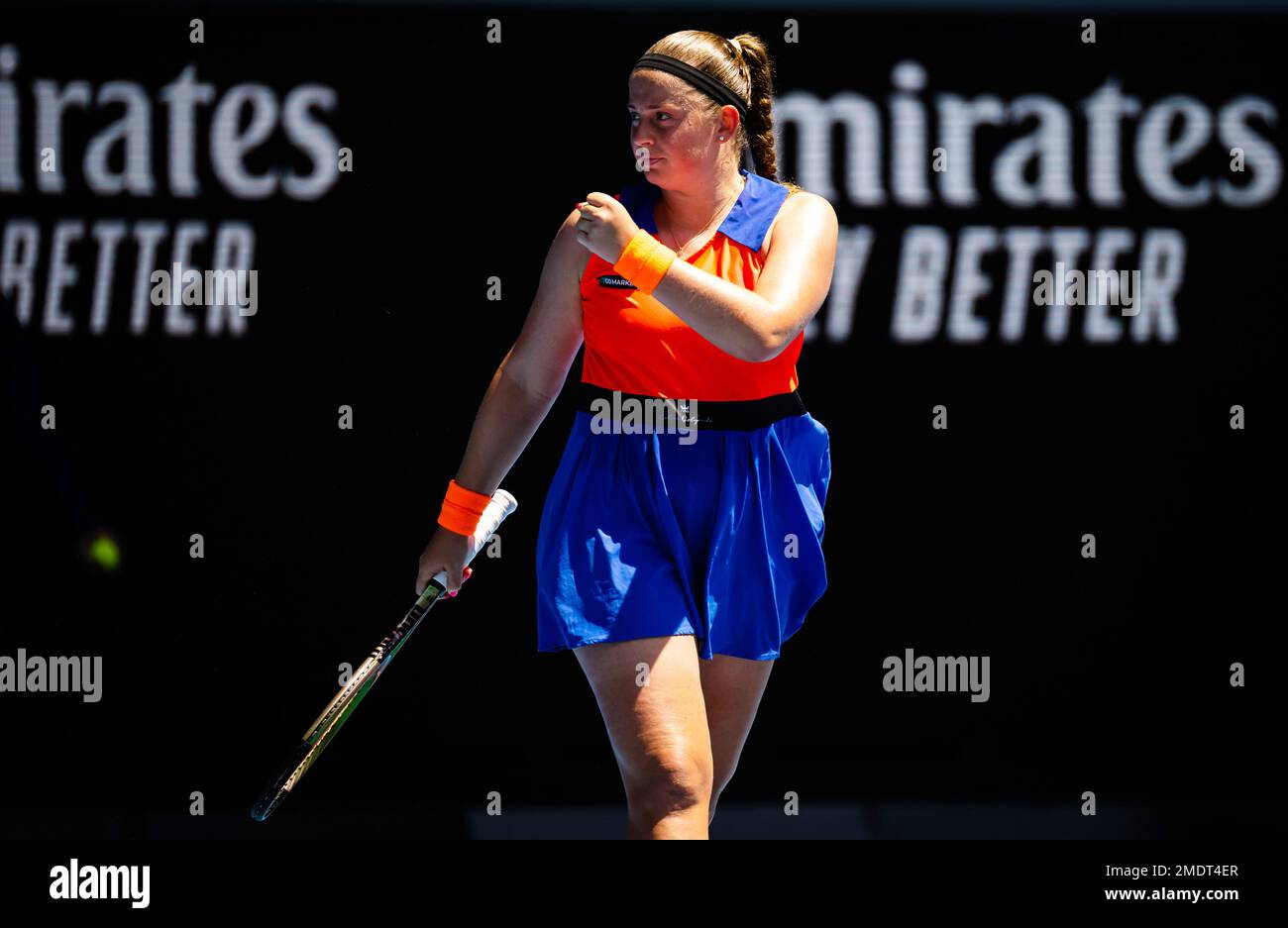 Jelena Ostapenko (Lettland) im Kampf gegen Coco Gauff (USA) in der