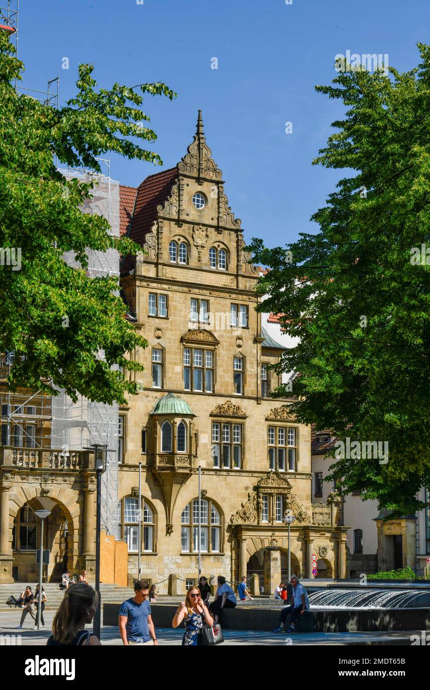 Altes Rathaus, Niederwall, Bielefeld, Nordrhein-Westfalen, Deutschland Stockfoto