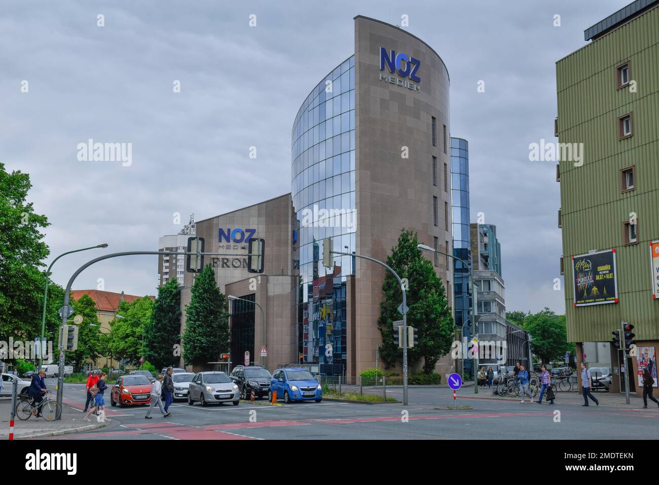 NOZ Media Centre Neue Osnabruecker Zeitung, Breiter Gang, Osnabrueck, Niedersachsen, Deutschland Stockfoto