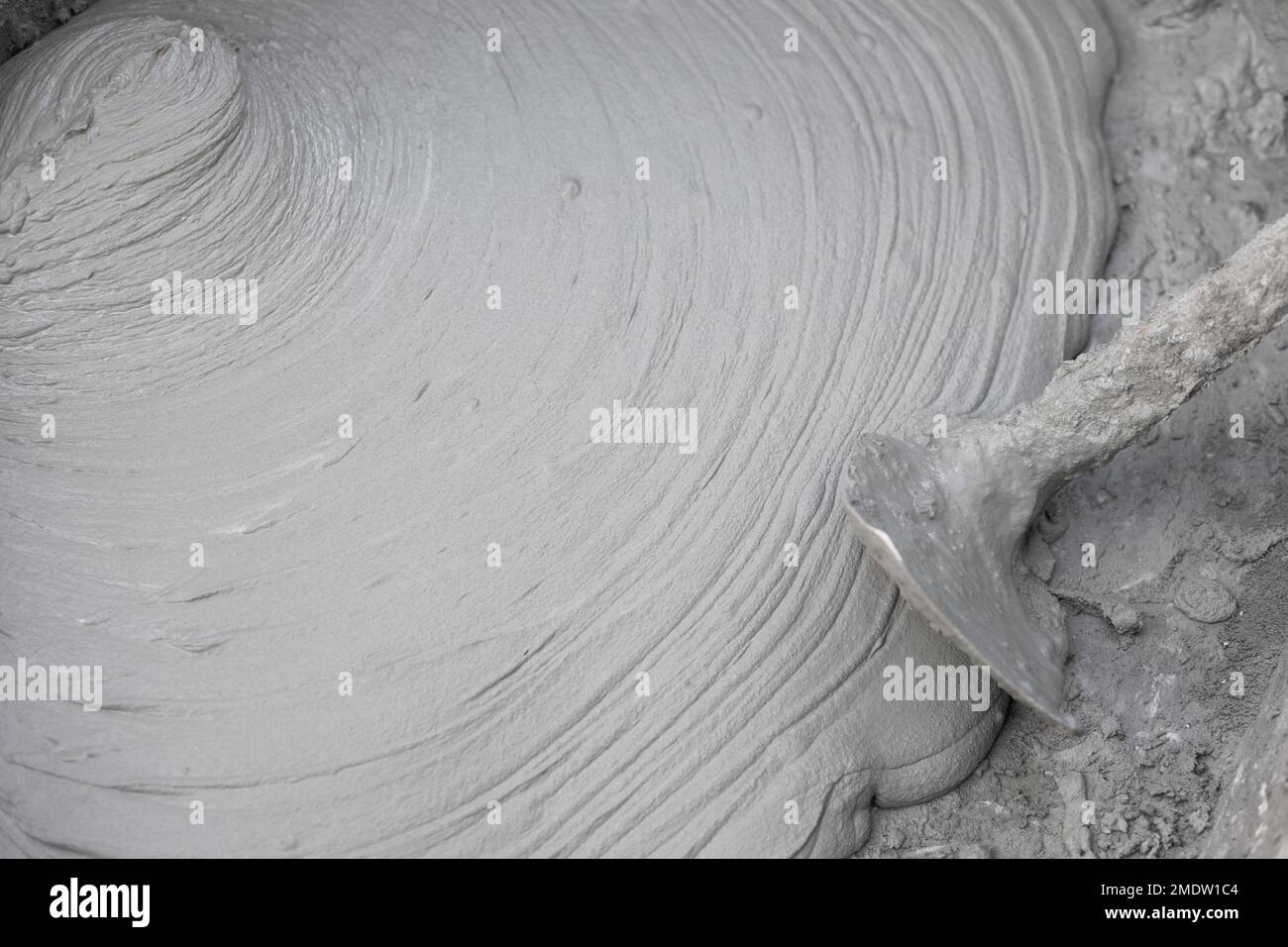 Zementpaste-Mörtel Beton mit Sand für Bauwesen Stockfoto