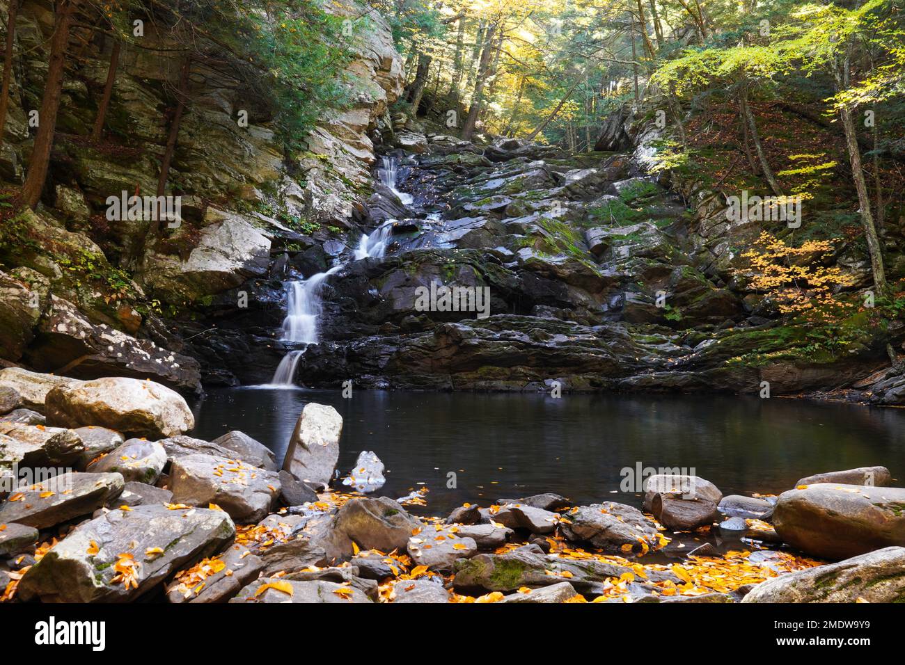 Wahconah Falls in den Berkshires Stockfoto