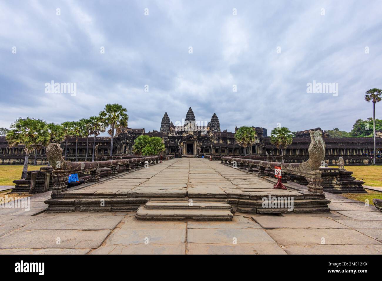 Angkor Wat Tempel, Haupteingang Süd zum Tempel. Kambodscha. Stockfoto