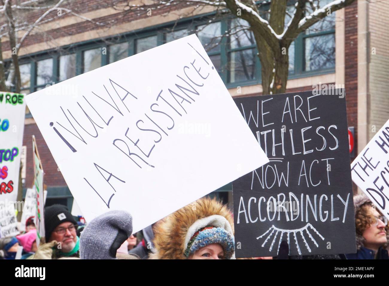 Größer Als Roe March, Madison, Wisconsin, 22. Januar 2023. Stockfoto