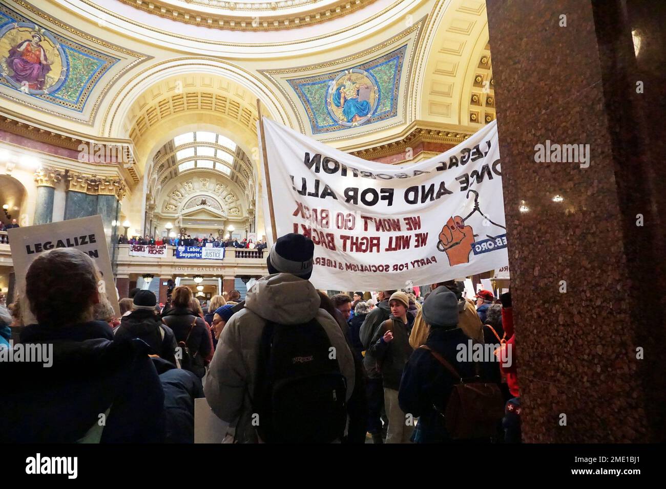 Größer Als Roe March, Madison, Wisconsin, 22. Januar 2023. Stockfoto