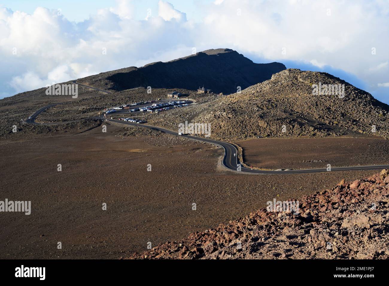 Haleakala National Park Vistor Center, Maui, Blick vom Gipfel Stockfoto